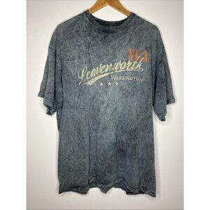 Vintage Leavenworth Washington Tourist Men's 2XL Gray T-Shirt